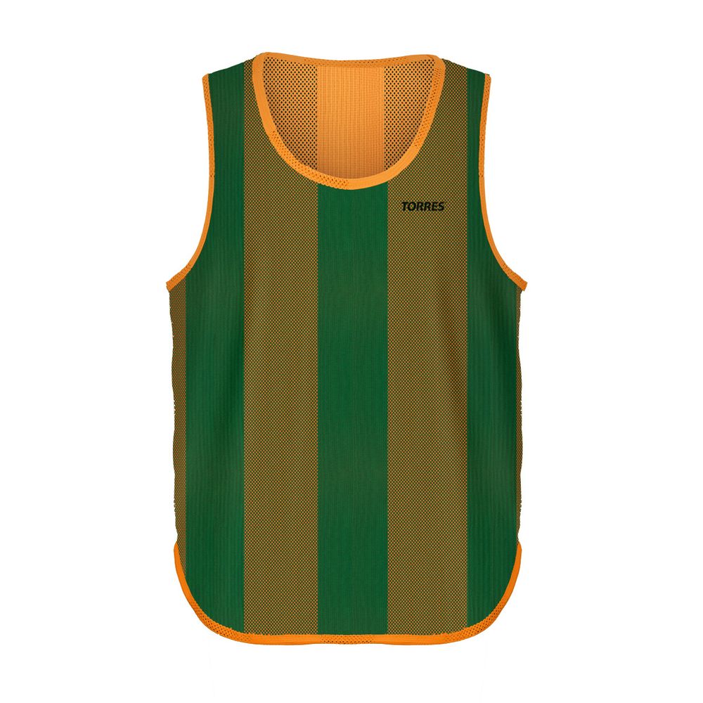 Манишка TORRES двухсторонняя, TR11045O/G, р.Sr, тренировочная, полиэстер, оранж-зеленая