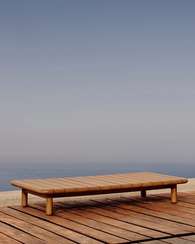 Журнальный столик Turqueta из массива тика, 140x70 см