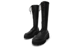 CHARLES&KEITH PU Knight Slim Knee High Boots Women"s Black