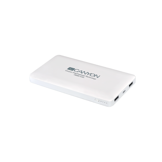 Powerbank Canyon 15000 mAh 2 USB White/ CNS-TPBP15W