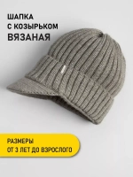 Шапка для мальчика с козырьком на осень