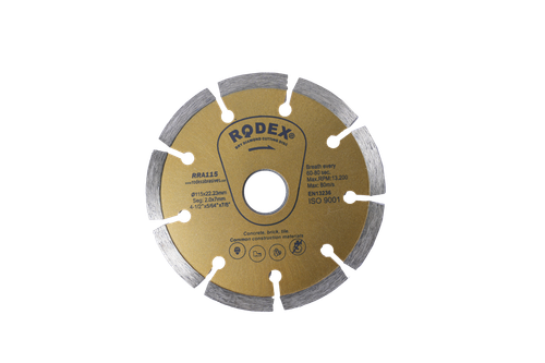 ДИСК ОТРЕЗНОЙ RODEX АЛМАЗНЫЙ 115MM RRA115