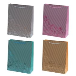 GAEM Пакет подарочный (бумага 210г/м2, блок микс 12шт), L26 W10 H32 см, 4в.