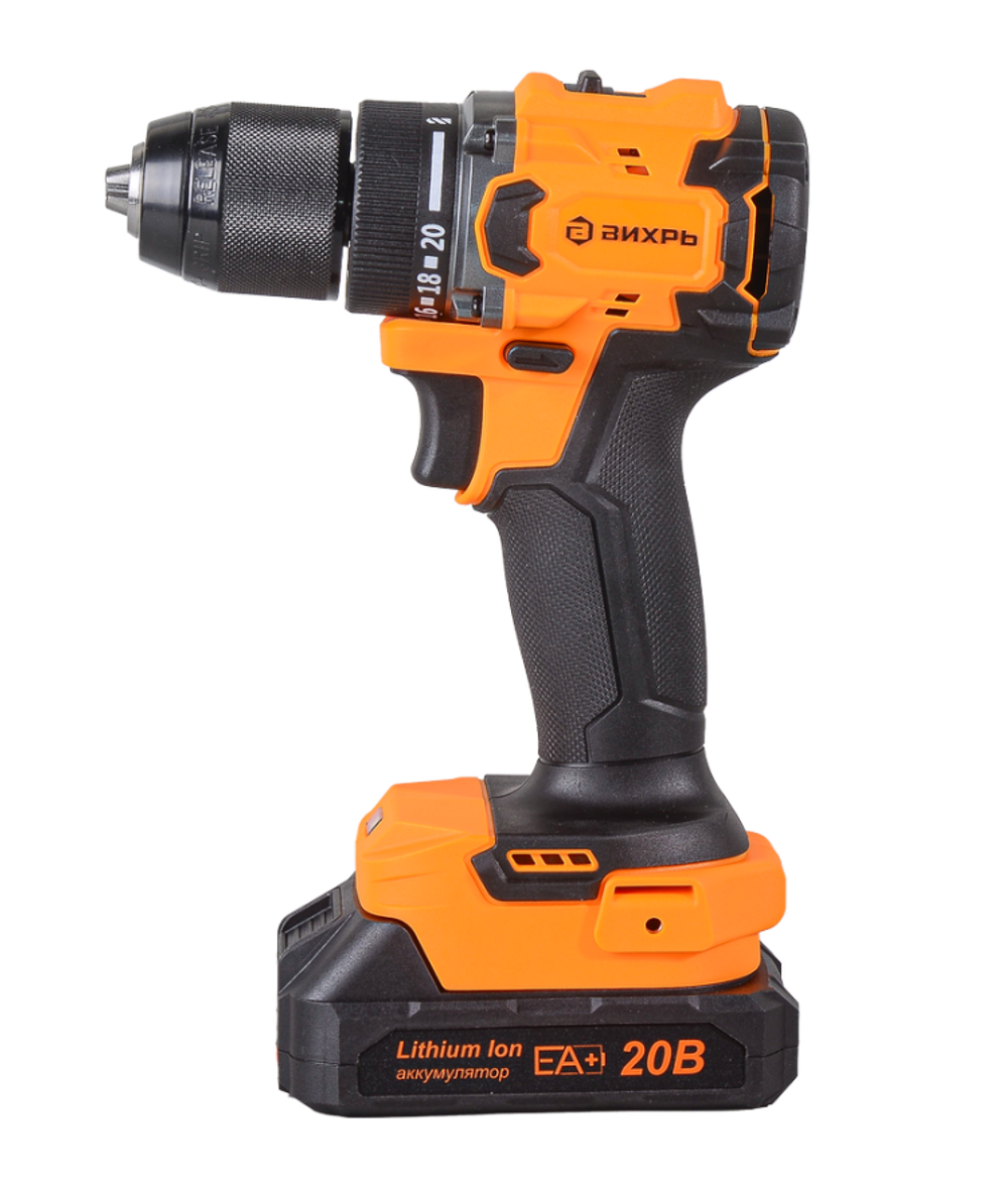 Дрель-шуруповерт Вихрь ДА-20Л-2К/БП (бесщеточный двигатель)