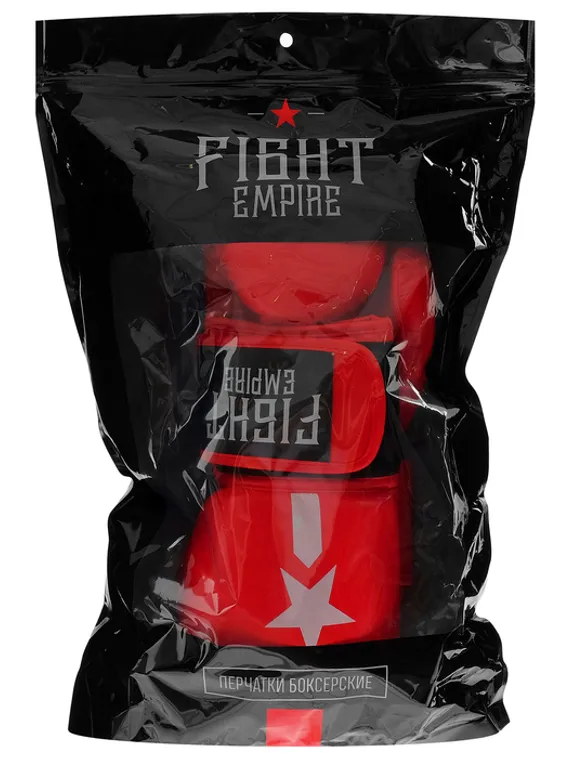 Перчатки боксёрские детские FIGHT EMPIRE, 4 унций, цвет красный