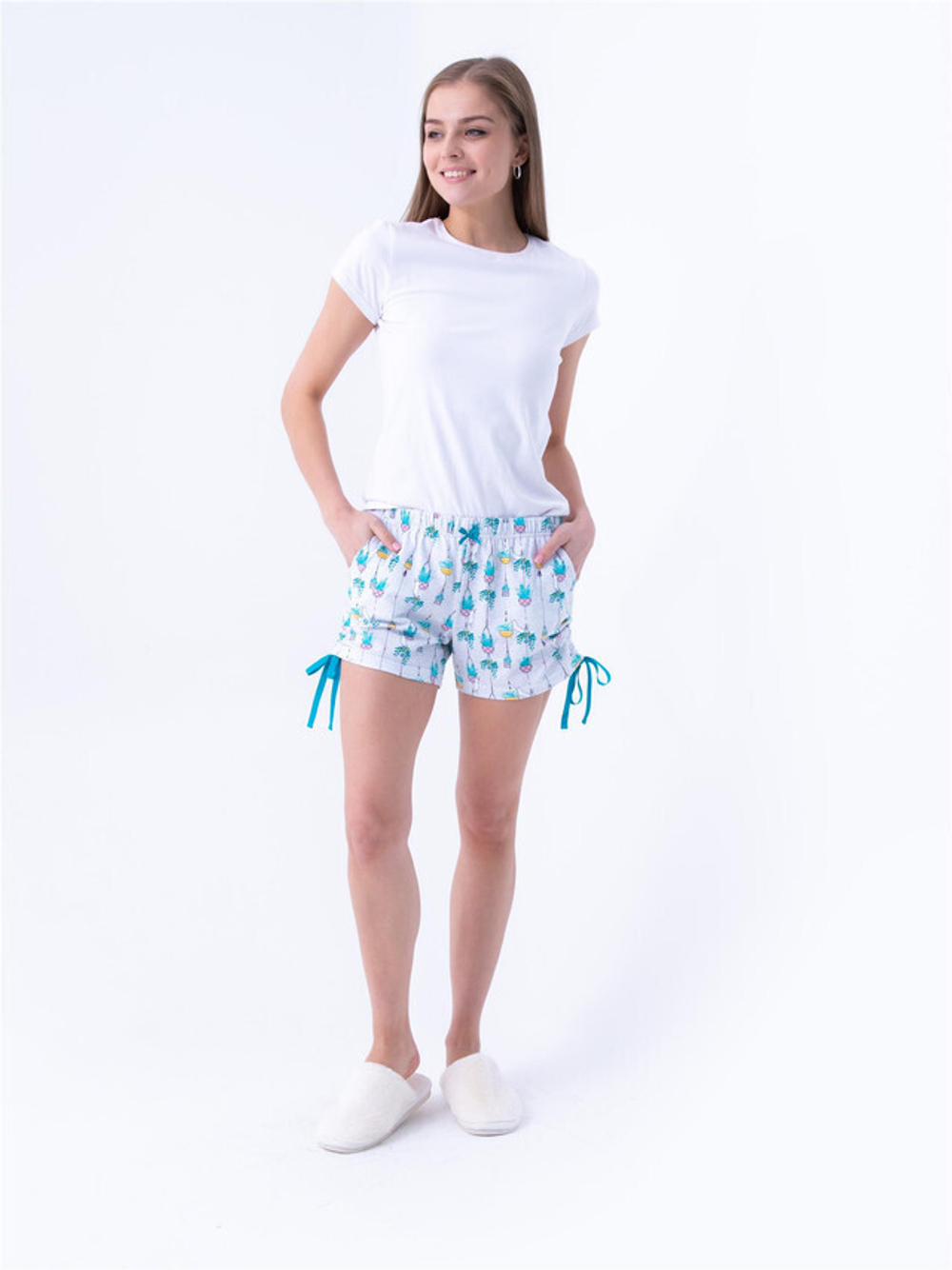 RELAX MODE / Шорты домашние пижамные короткие летние хлопок трикотажные - 12016
