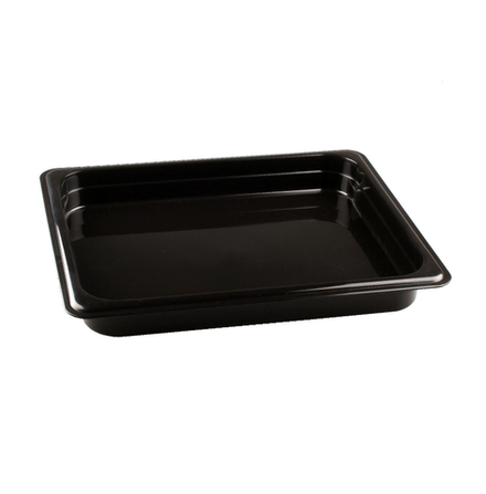 Гастроемкость 1/2  h=65 п/п черная Рестола без крышки