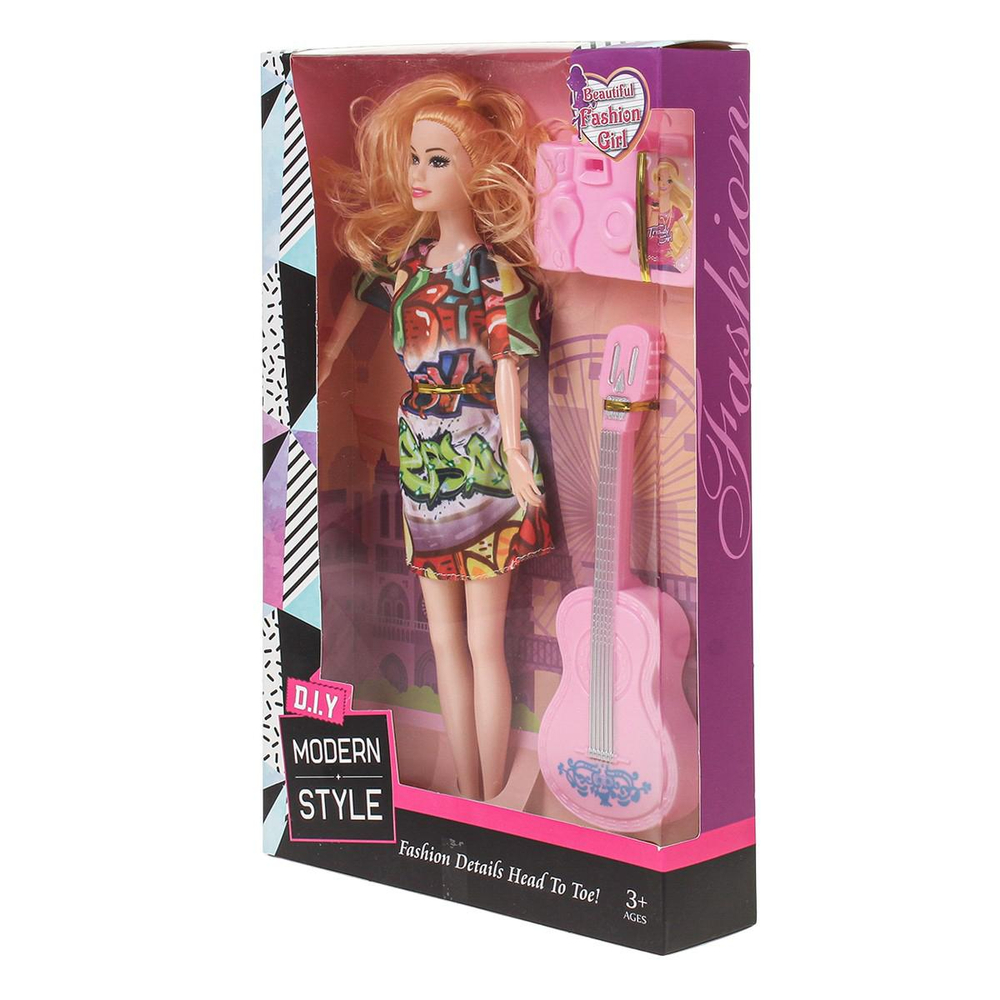 Кукла тип модель, с аксесс. в ассорт. коробка 01346