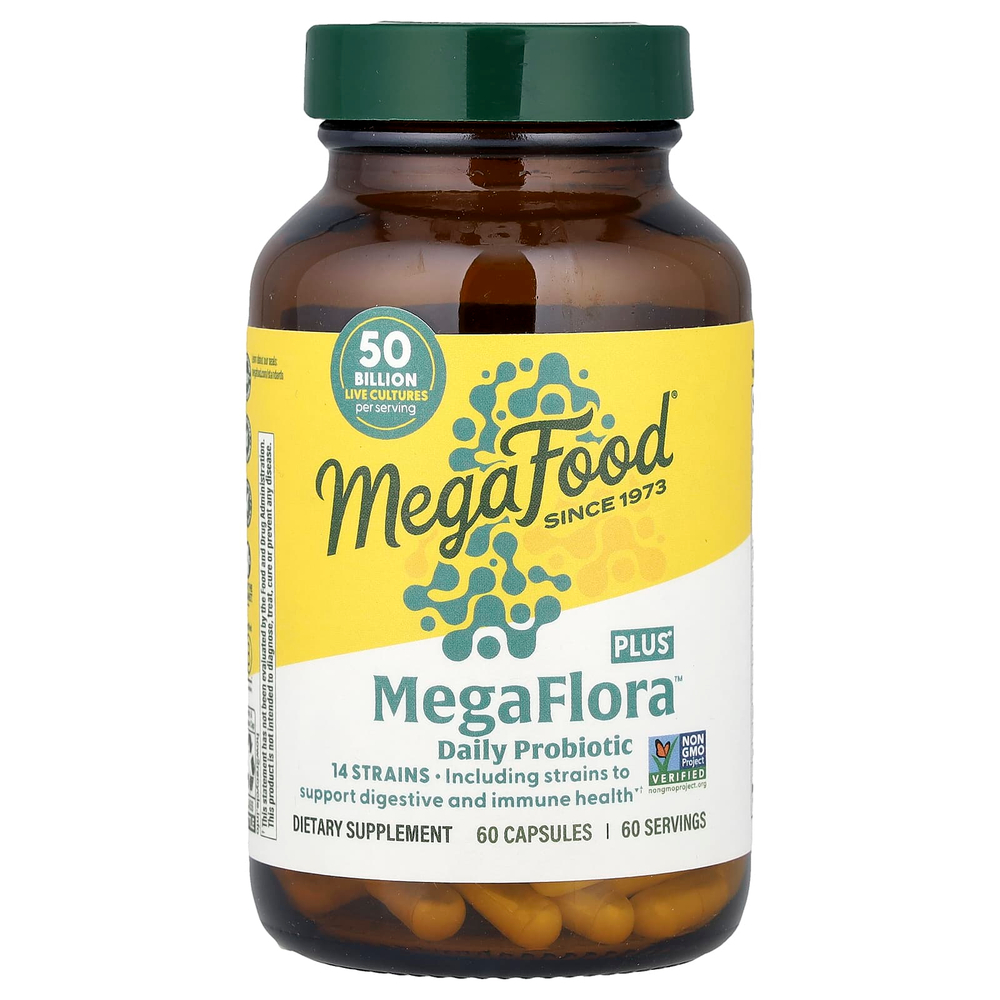 MegaFood, MegaFlora™ Plus, 60 капсул
