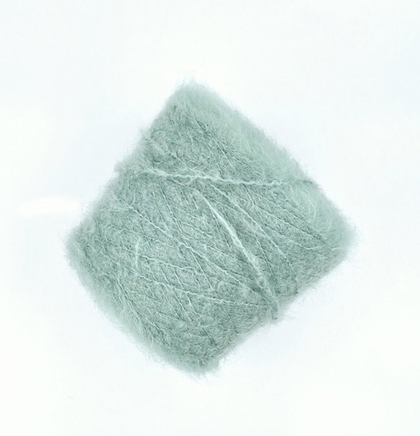 Перуанская бэби сури роял альпака 70% шелк 10% па 20% 400 м в 100 г мята