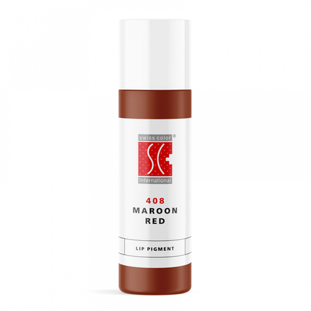 Swiss color премиальный пигмент для перманентного макияжа губ MAROON RED, 10 ml