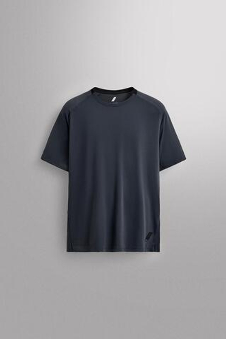 ZARA СПОРТИВНАЯ ФУТБОЛКА, МОРСКОЙ СИНИЙ