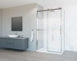 Душевой уголок Комо Софт (Como Soft) Vincea VSR-1CS1011CL, 1100*1000, хром, стекло прозрачное