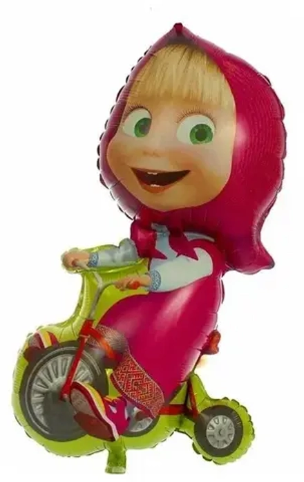 Шар фигура Маша на велосипеде 99 см /40" Б1