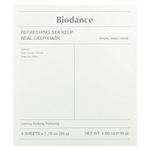 Biodance, Освежающая маска из морских водорослей Real Deep Beauty, 4 шт., 34 г (1,19 унции)