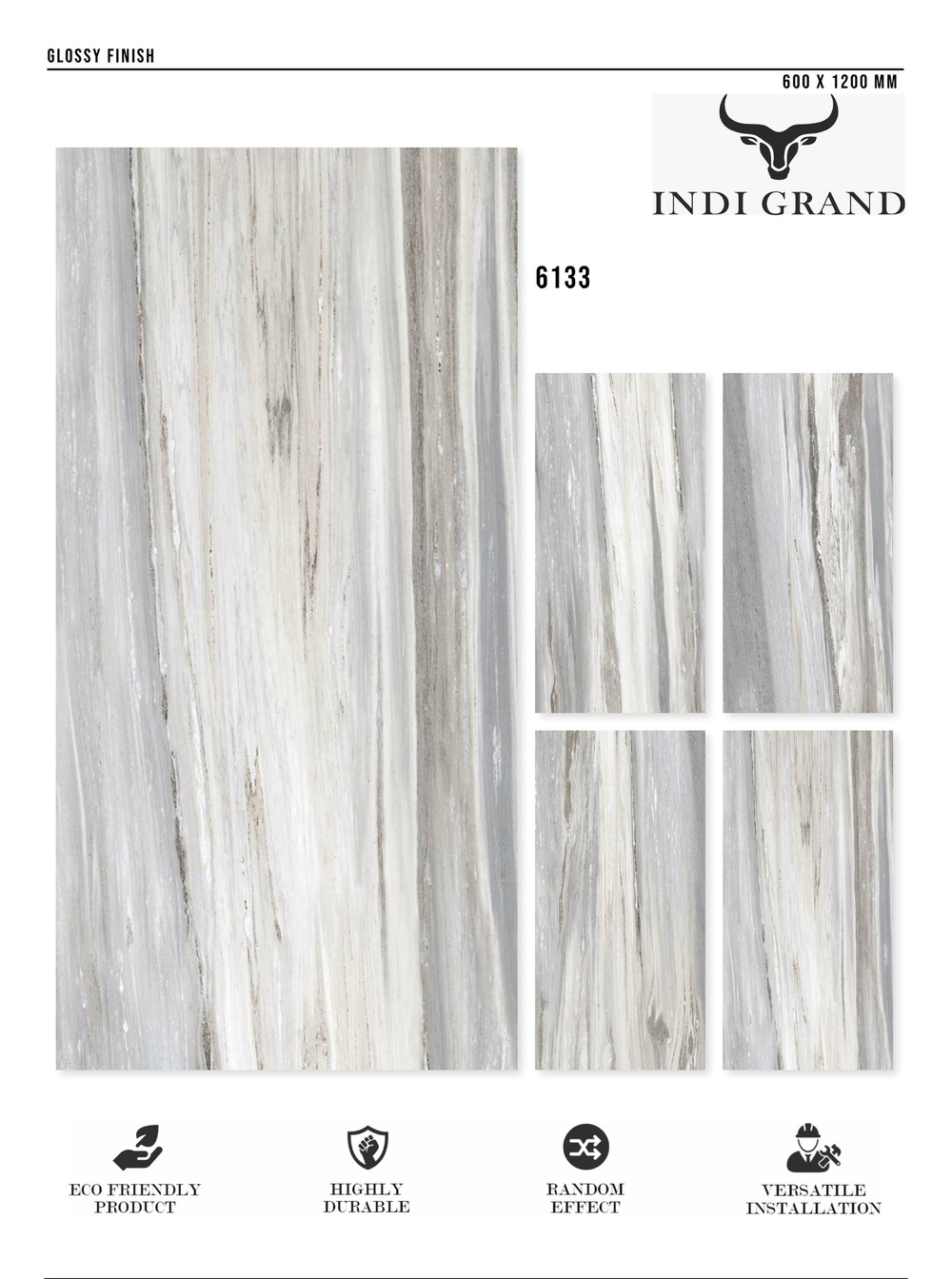Керамогранит glossy №2 60х120, 6133