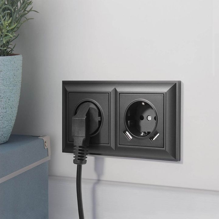 Рамка Werkel Fiore на 2 поста черный W0022208 4690389160370