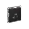 Розетка USB AtlasDesign тип A+C 5В/2.4А 2х5В/1.2А механизм карбон SE ATN001039