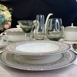 Lenardi 145-371 Набор из 6 глубоких тарелок 23см. ЭЛЕГАНТ в под.уп.(х6)Костяной фарфор