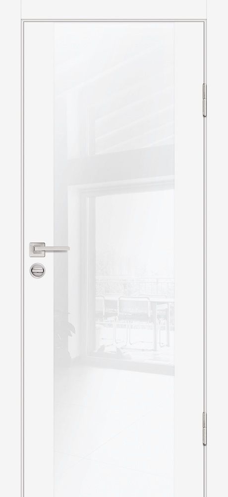 Дверь P-7 / Цвет Белый / белоснежный лакобель / Двери PROFILO PORTE