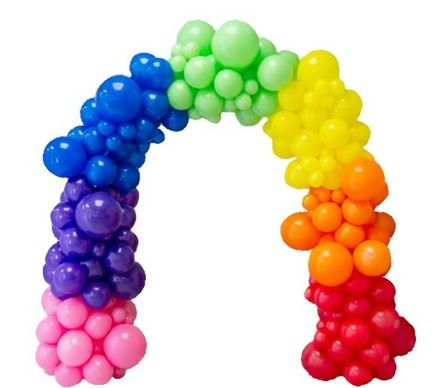 Арка "Разноразмерная пастель" 1 МЕТР