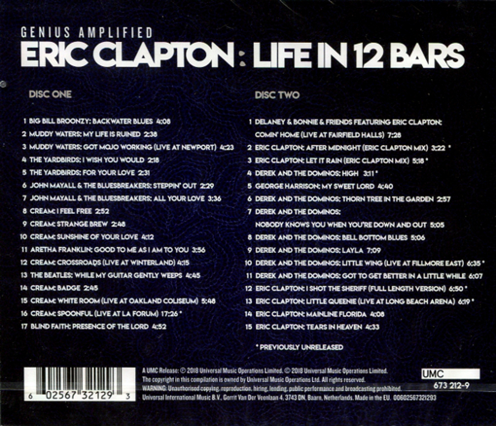 Eric Clapton / Life In 12 Bars (2CD)