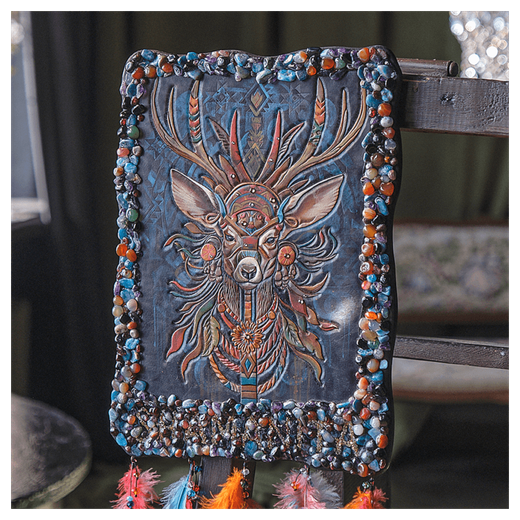 Картина из кожи «Древо Жизни»