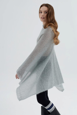 Накидка женская НК005-03 серый