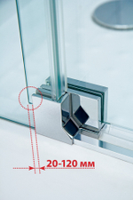 Душевой уголок Cezares SLIDER-AH-2-80/90-100/110-C-Cr