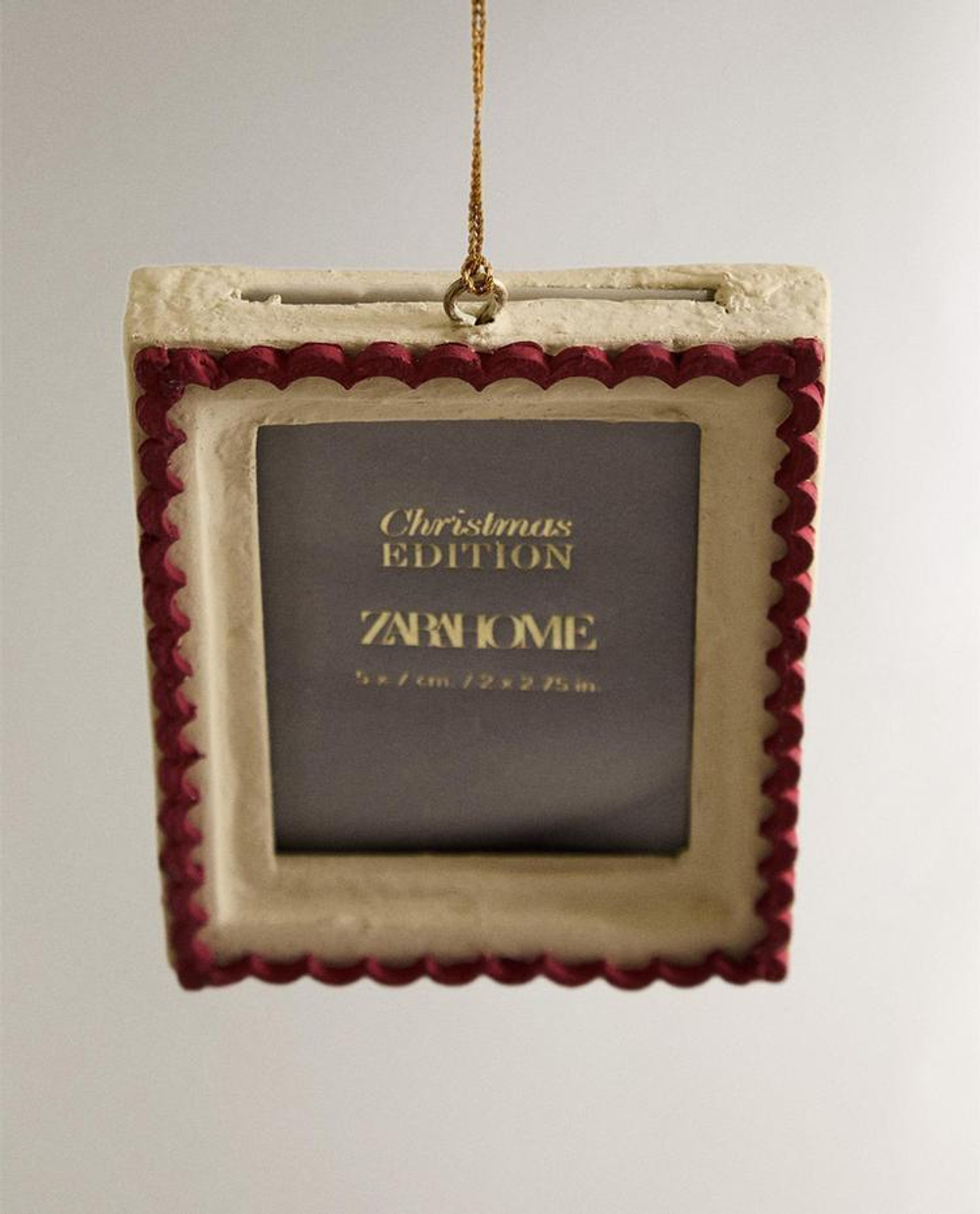 ZARA HOME УКРАШЕНИЯ ДЛЯ РОЖДЕСТВЕНСКОЙ ЁЛКИ В РАМКЕ ПАПЬЕ-МАШЕ, КРАСНЫЙ