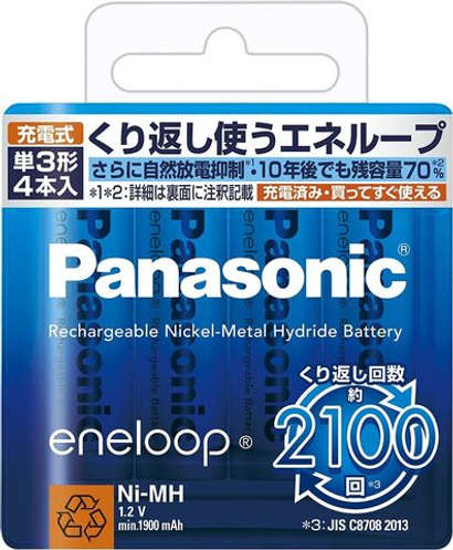 Аккумулятор Panasonic BK-3MCC/4GL 4AA 1900 mAh