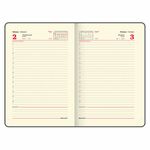 Ежедневник датированный 2023 А5 138x213 мм BRAUBERG "Stylish", под кожу, темно-синий, 114068