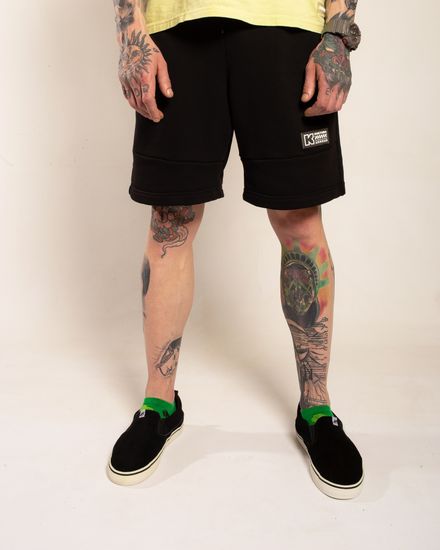 Шорты КУЛЬТУРА OverSize "basic" трикотажные (Чёрный)