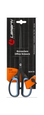 Ножницы 25,4 см с покрытием non-stick лезвий, пластиковые ручки с мягкими вставками, Lamark SC0179