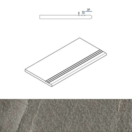 Фронтальная ступень CONTEMPORA X2 CARBON GRADINO ROUND GRIP (620040000028)