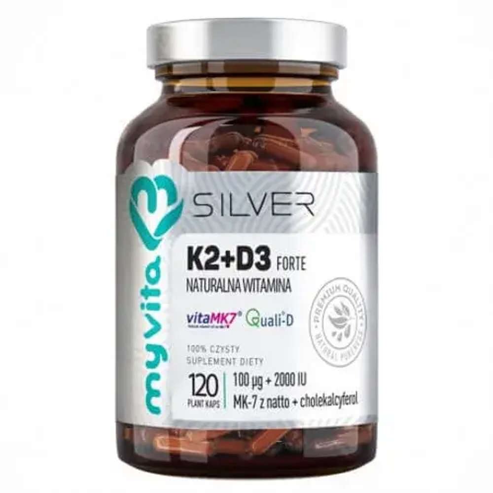MyVita Silver Vitamin K2+D3 Forte - 120 капсул