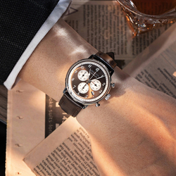 ZEPPELIN Hindenburg Collection Quartz Movement 30m Water Resistance Men"s Watches Watch Black Dial