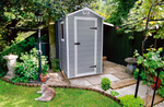 Пластиковый сарай Keter Manor 4x6, серый