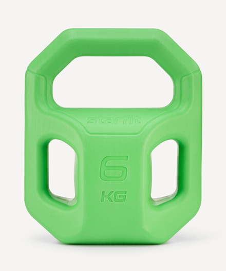 Гиря пластиковая DB-505, 6 кг, зеленый