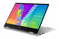Ноутбук ASUS VivoBook Go 14 Flip TP1401KA PQC N6000 8Gb SSD 256Gb Intel UHD Graphics 14 FHD IPS TS 39Вт*ч Win11 Серебристый TP1401KA-EC095W 90NB0W43-M003U0