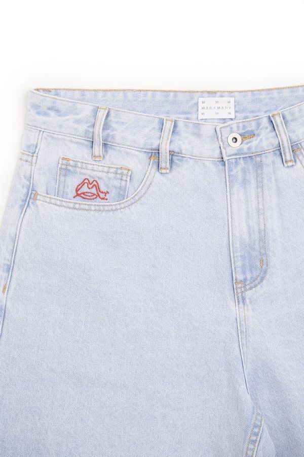 Шорты Bigger M blue bleached голубые - фото 3