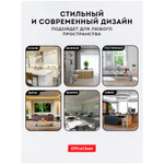 Ведро-контейнер для мусора OfficeClean Professional, 12л, нержавеющая сталь, хром