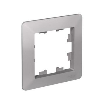 Рамка 1-м AtlasDesign Air алюм./дым. черн. SE ATN220301