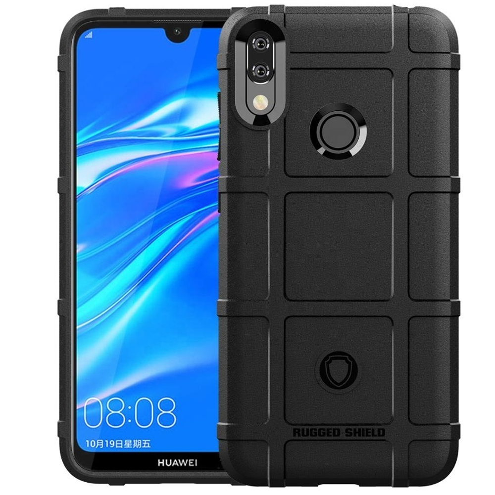 Чехол для Huawei Y7 2019 (Y7 Pro, Y7 Prime) цвет Black (черный), серия Armor от Caseport