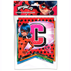 Купить гирлянду на День Рождения с Леди Баг