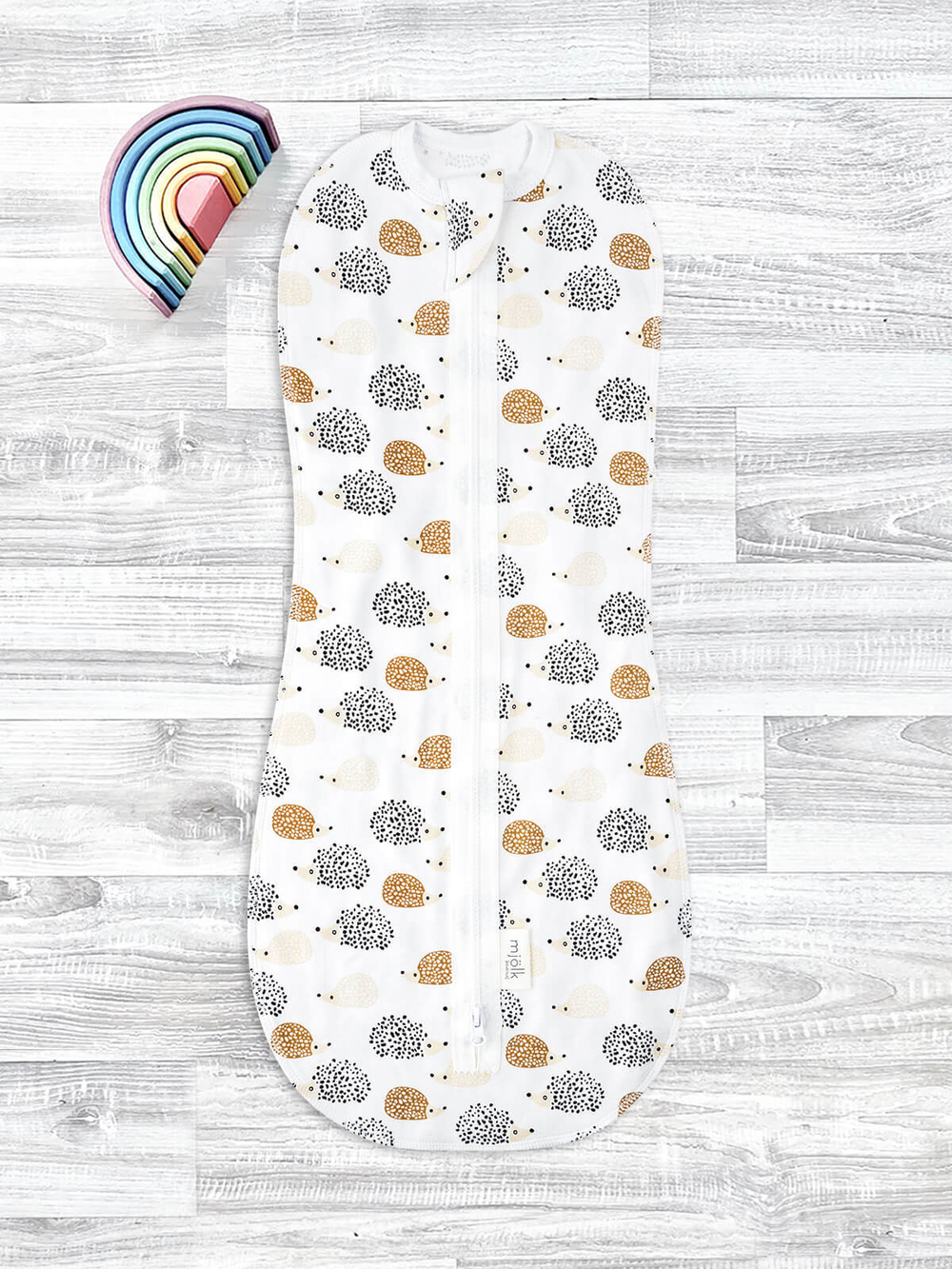 Пелёнка-кокон Mjölk Ёжики, уценка