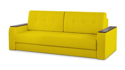 Диван Арго Лайт Galaxy Yellow 230*94*80 см, Желтый Экокожа Еврокнижка Фиеста