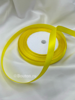 Атласная лента желтая 1 см