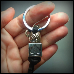 Темлячная бусина "Игрок" для ножей , латунь