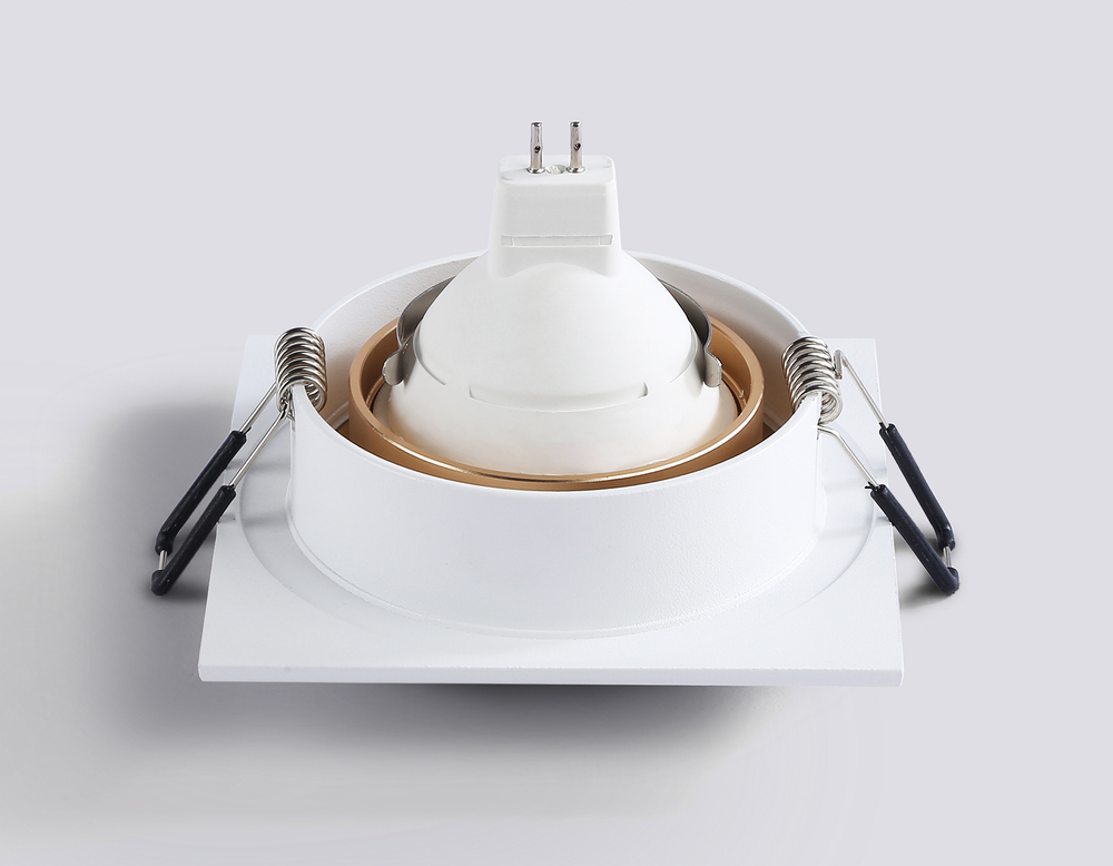 Светильник встраиваемый TN102728 WH/GD белый/золото GU5.3 92*92*23